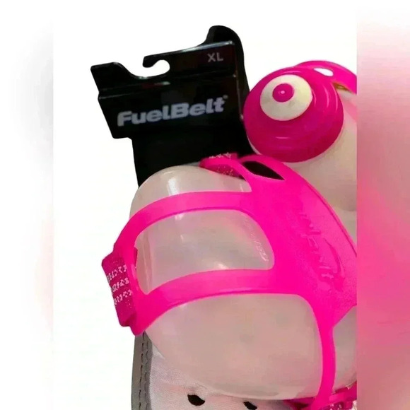 NWOT, Fuel Belt, 4 Water Bottle Runner’s Belt, Size XL, Black & Pink 🏃‍♀️ - Picture 4 of 8